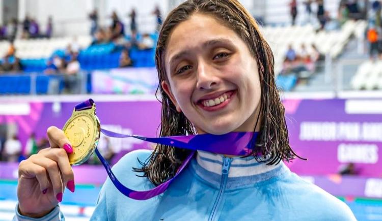 Imagen de Agostina Hein, la reina de la natación, rubricó su dominio con el Olimpia de plata
