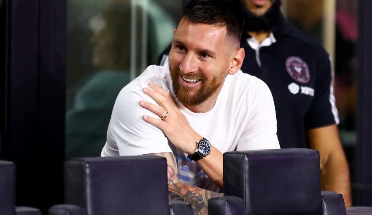Imagen de Messi presenció el empate de Inter Miami 2-2 ante Charlotte