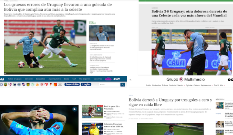 Imagen de LOS MEDIOS URUGUAYOS REFLEJAN EL DURO MOMENTO DE LA SELECCIÓN CHARRÚA
