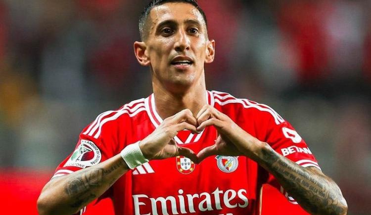 Imagen de Ángel Di María: gol y triunfo para ilusionar a Benfica con el título