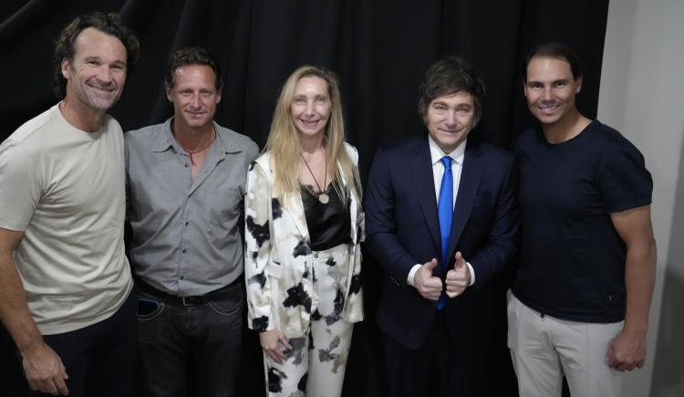 Imagen de El sorpresivo encuentro de Javier Milei con Rafael Nadal y David Nalbandian