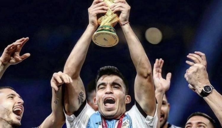 Imagen de Marcos Acuña, otro miembro de la Scaloneta que ya está en Buenos Aires