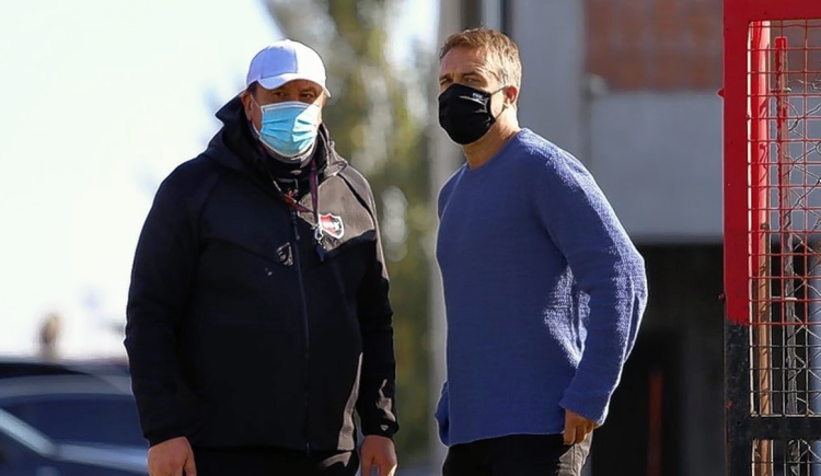 Imagen de BALBO Y BATISTUTA DE VISITA EN NEWELL'S