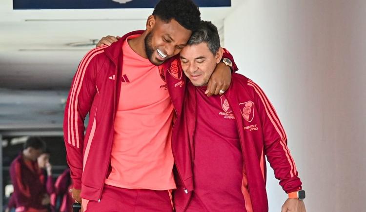 Imagen de Nada como ir juntos a la par: Gallardo y la resurrección de Borja, el 9 de River