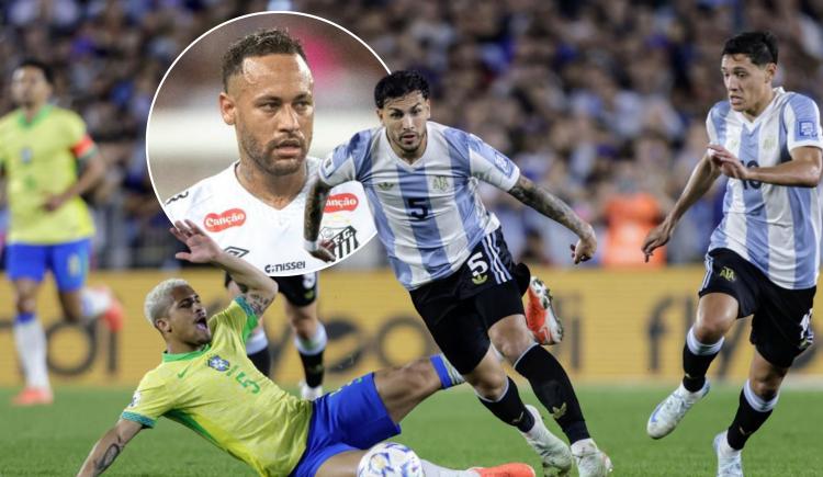 Imagen de Paredes reveló qué le dijo Neymar tras la goleada de Argentina a Brasil
