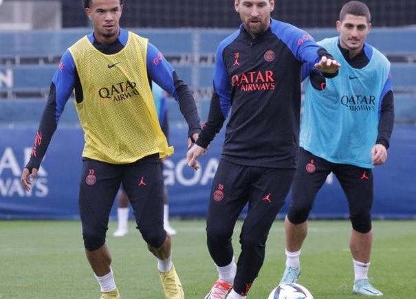 Imagen de Messi volvió a entrenar en el PSG