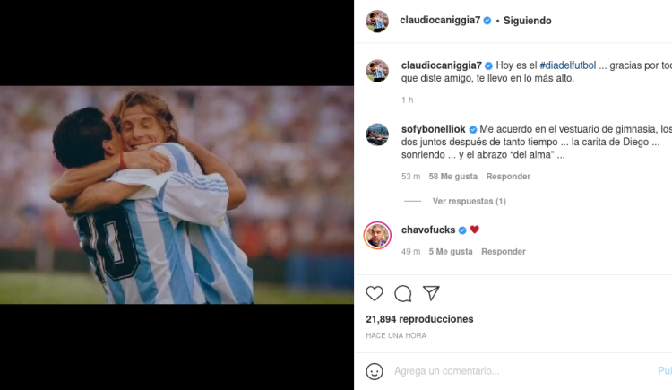 Imagen de CANIGGIA: “PARA MI SIEMPRE SERÁ MI GRAN AMIGO”