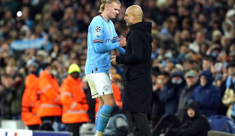 Imagen de Pep Guardiola defendió a Erling Haaland de sus detractores