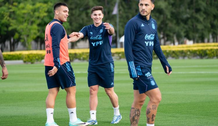Imagen de El último ensayo de Argentina antes del viaje a Brasil para el clásico