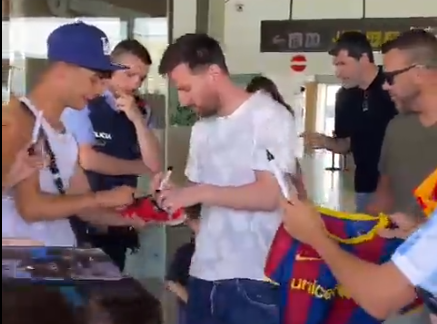 Imagen de Messi arribó a Barcelona para el último tramo de sus vacaciones