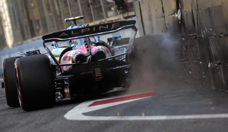 Imagen de La frustración de Colapinto tras su choque en la clasificación en Bakú: "Gasly se va y se me giró"