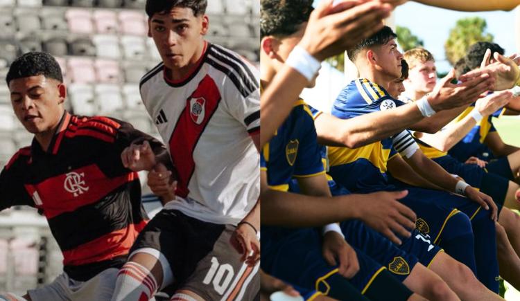 Imagen de Messi Cup: River se metió en semifinales y Boca quedó eliminado, pese a un golazo de chilena