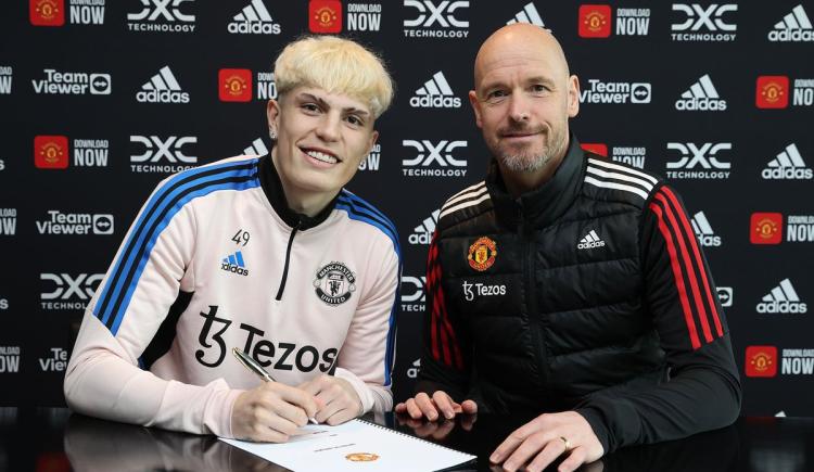 Imagen de En medio de la polémica por su presencia en el Mundial Sub20, Alejandro Garnacho renovó con Manchester United
