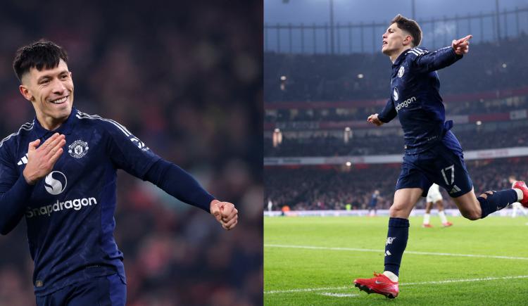 Imagen de El campeón sigue adelante: con Lisandro Martínez y Garnacho, Manchester United eliminó a Arsenal con uno menos