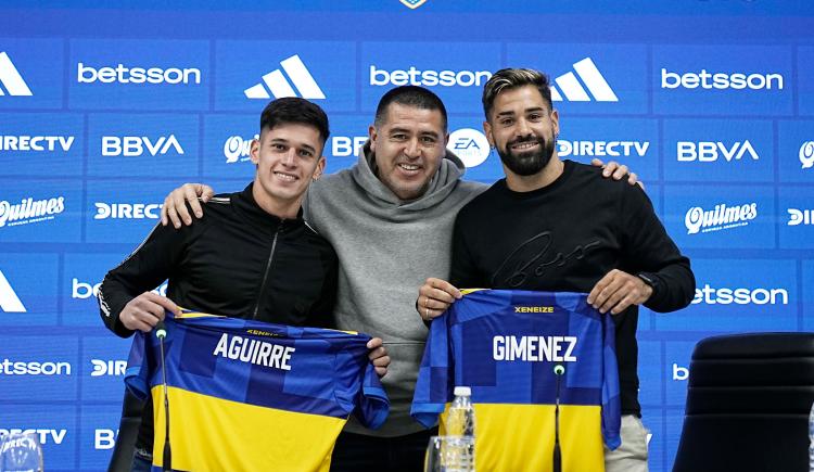 Imagen de Los primeros conceptos de Brian Aguirre y Milton Giménez como jugadores de Boca