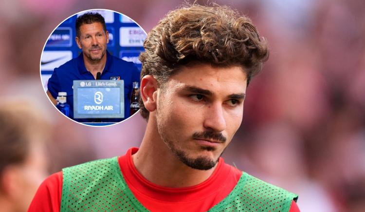 Imagen de Julián Álvarez, fuera de los convocados de Atlético de Madrid: habló Simeone