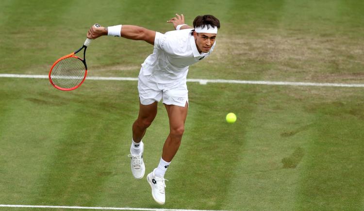 Imagen de Francisco Comesaña, la bomba del día en Wimbledon