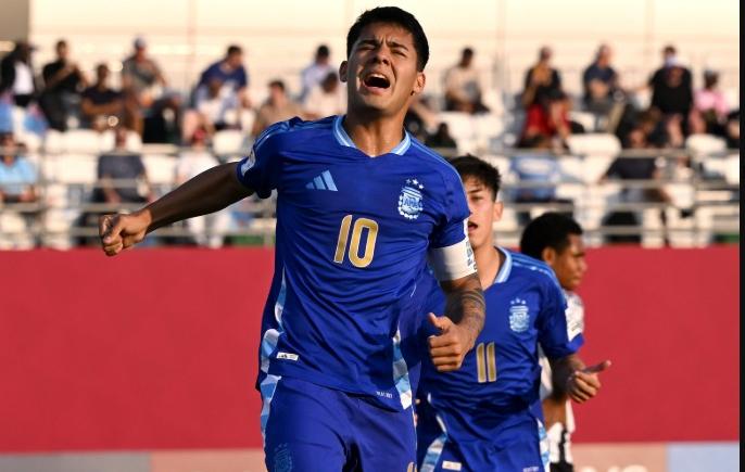 Imagen de Uriel Ojeda se unió al histórico club del Hat-trick en el Mundial Sub-17 con Argentina