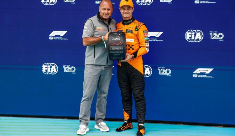 Imagen de Lando Norris sorprendió a todos e hizo la pole en Barcelona