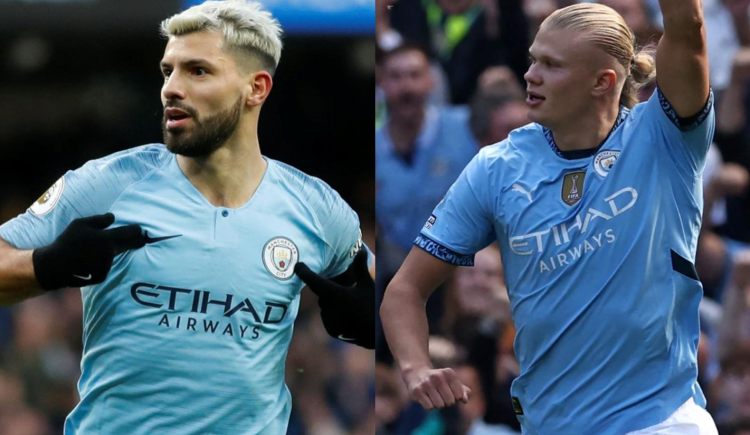 Imagen de La histórica marca de Sergio Agüero que amenaza Erling Haaland