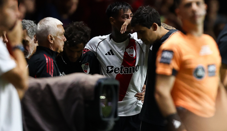 Imagen de La durísima lesión que sufrió Juan Portillo y que dejó con uno menos a River