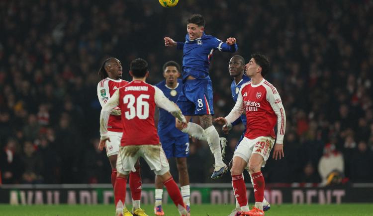 Imagen de El Chelsea de Enzo Fernández cayó ante Arsenal y se quedó a las puertas de la final de la Copa de la Liga