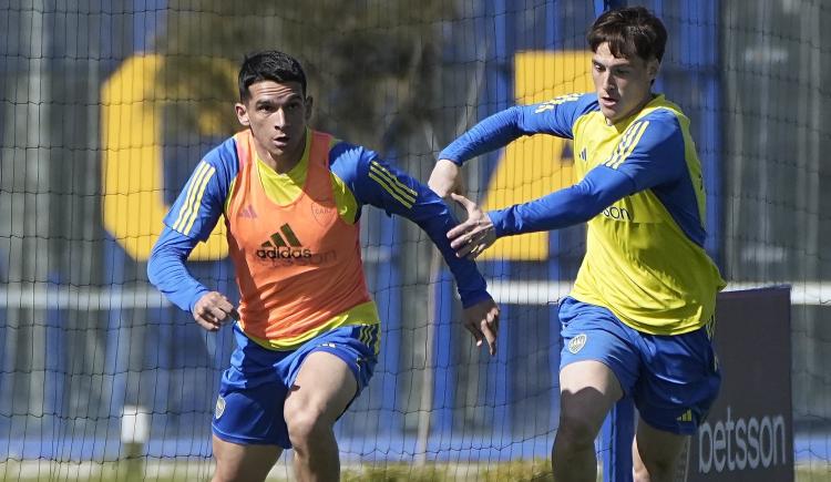 Imagen de Las dos figuras fuertes de Boca que se entrenaron por separado