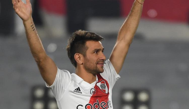 Imagen de El gran recibimiento para Leonardo Ponzio en el Monumental