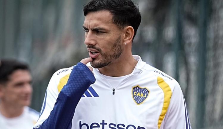 Imagen de Con Paredes en el banco de suplentes, la formación de Boca frente a Vasco da Gama