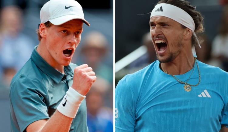 Imagen de Jannik Sinner y Alexander Zverev definirán el Masters 1000 de Madrid