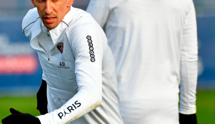 Imagen de PSG: Ángel Di María se lesionó en el entrenamiento matutino