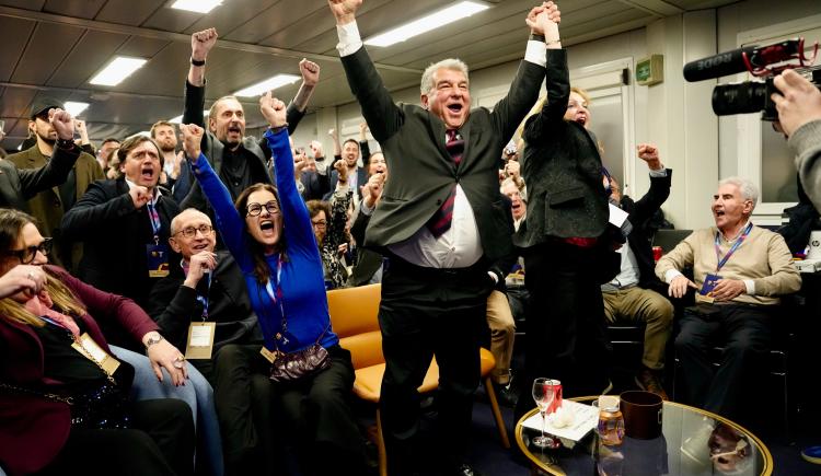 Imagen de Joan Laporta arrasó en las elecciones y continuará como presidente de Barcelona