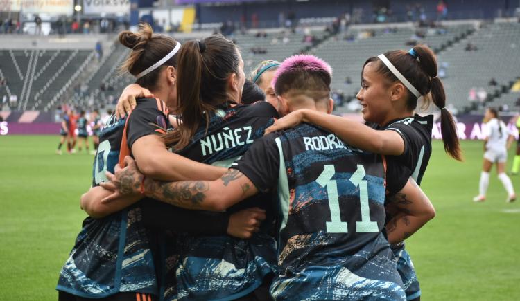 Imagen de La Selección Argentina femenina logró su primera victoria en la Gold Cup