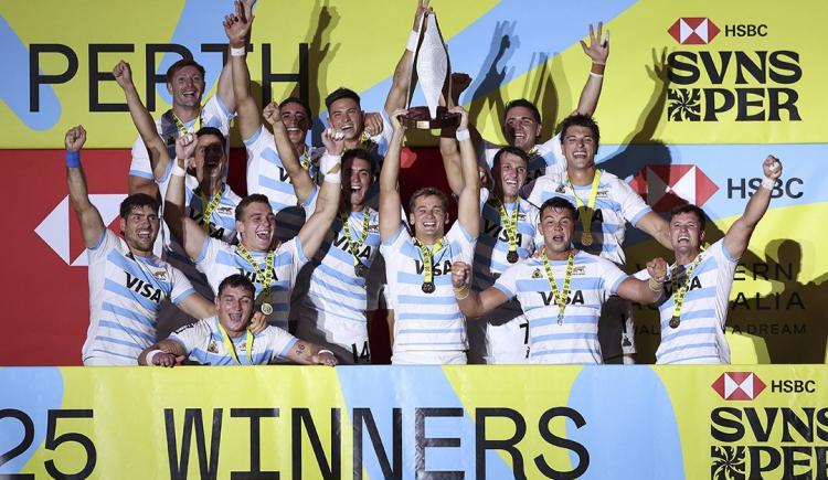 Imagen de De oro: Los Pumas 7's, bicampeones del Seven de Perth