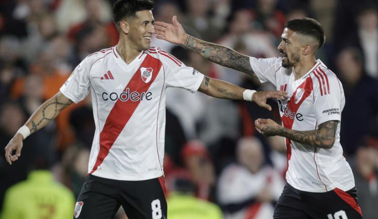 Imagen de El bautismo goleador de Maximiliano Meza en River