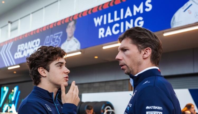 Imagen de El sugerente posteo de Williams con Colapinto como protagonista