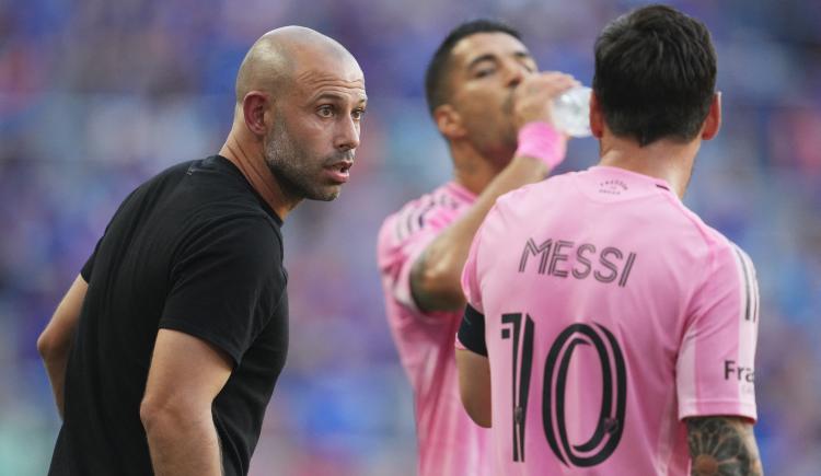 Imagen de Mascherano sobre Messi: la lesión y la continuidad en Inter Miami