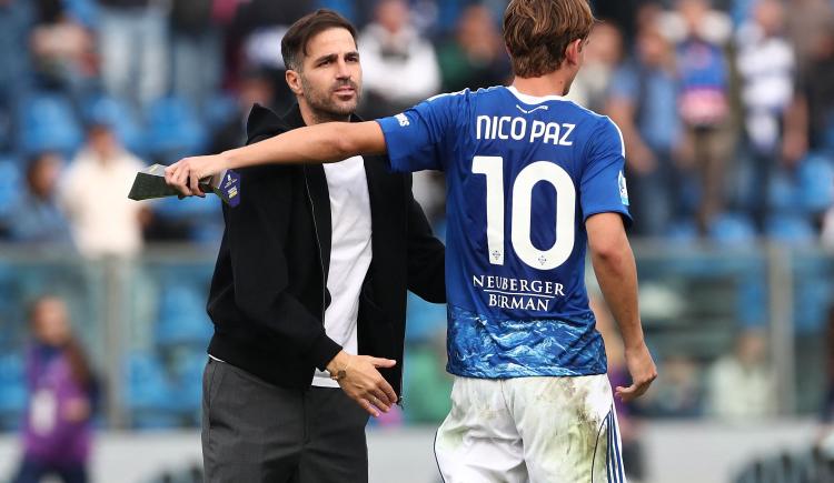 Imagen de Cesc Fábregas cruzó al Pupi Zanetti y confirmó dónde jugará Nico Paz
