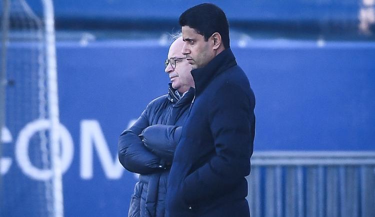 Imagen de Nasser Al-Khelaifi se reunió con los jugadores en el entrenamiento de PSG