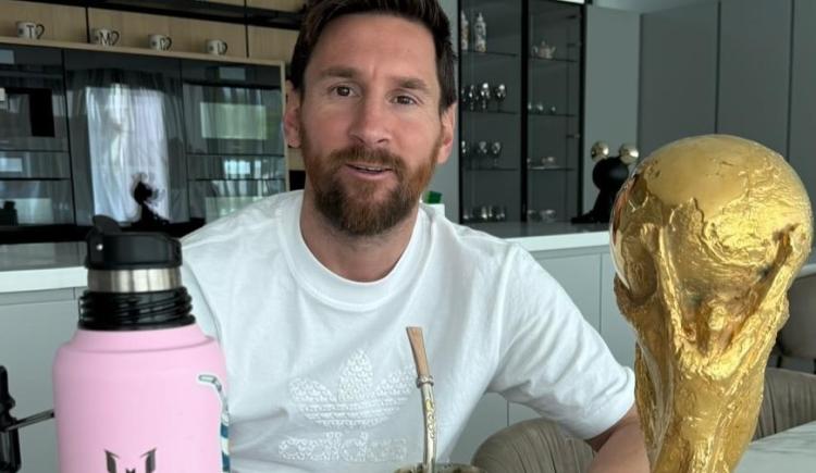 Imagen de Mate, termo y Copa del Mundo: el especial mensaje de Lionel Messi