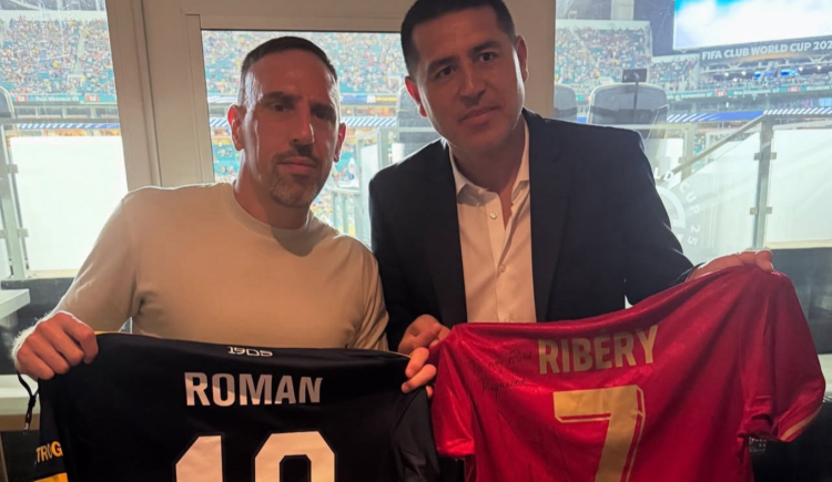Imagen de El elogio de Franck Ribery a Boca tras su encuentro con Riquelme