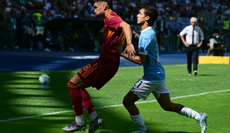 Imagen de Roma sonrió en el clásico con un pase de Matías Soulé