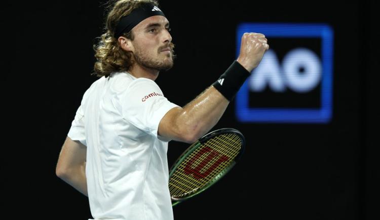 Imagen de Stefanos Tsitsipas, otra vez semifinalista en el Abierto de Australia