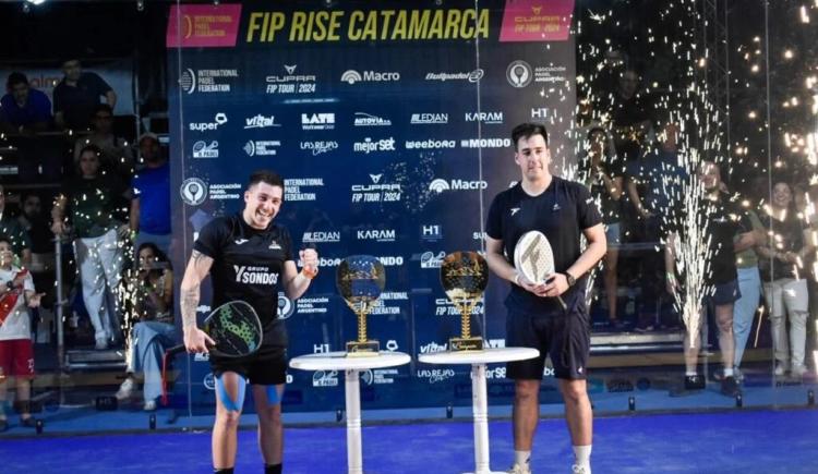 Imagen de Pádel: el Catamarca FIP Rise ya tiene a sus campeones