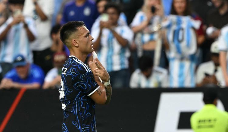Imagen de Gol, asistencia de taco y aviso de Lautaro Martínez: "Estamos entre los tres candidatos"