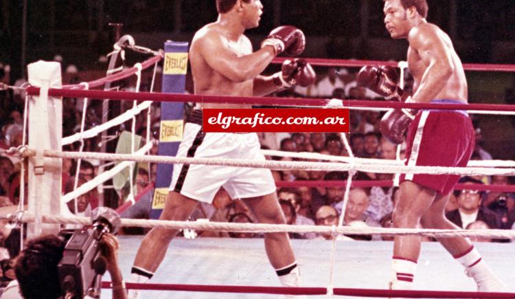 Imagen de 1974. ¨Le gané a Foreman antes de subir al ring¨