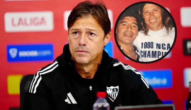 Imagen de La emoción de Almeyda al recordar a Maradona: "Era la luz de nuestro fútbol"