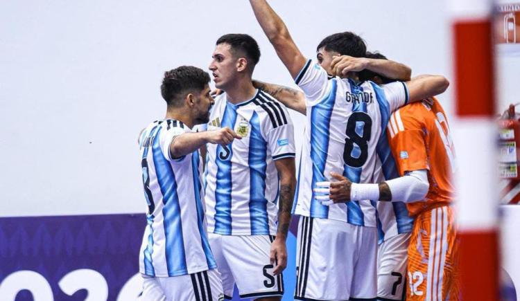 Imagen de Argentina se metió en la final de la Copa América de Futsal