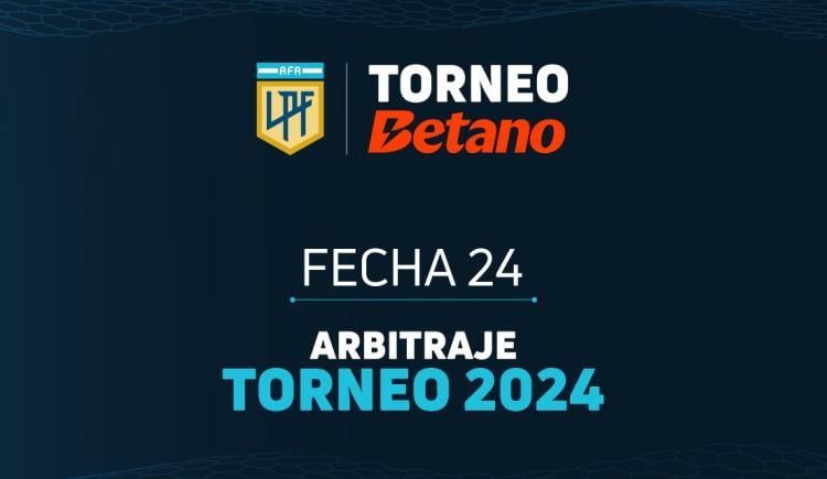 Imagen de Designación de árbitros para la fecha 24 de la Liga Profesional