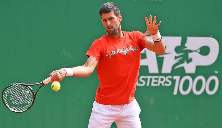 Imagen de Novak Djokovic, a las puertas del regreso al circuito en Montecarlo